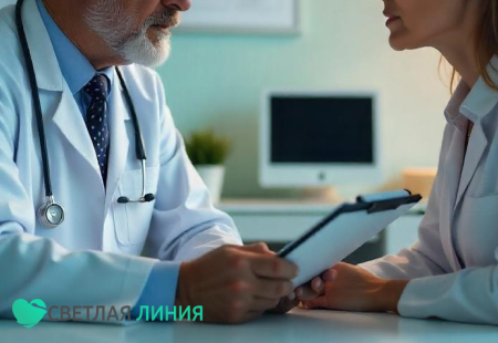 Пациент на приеме у врача